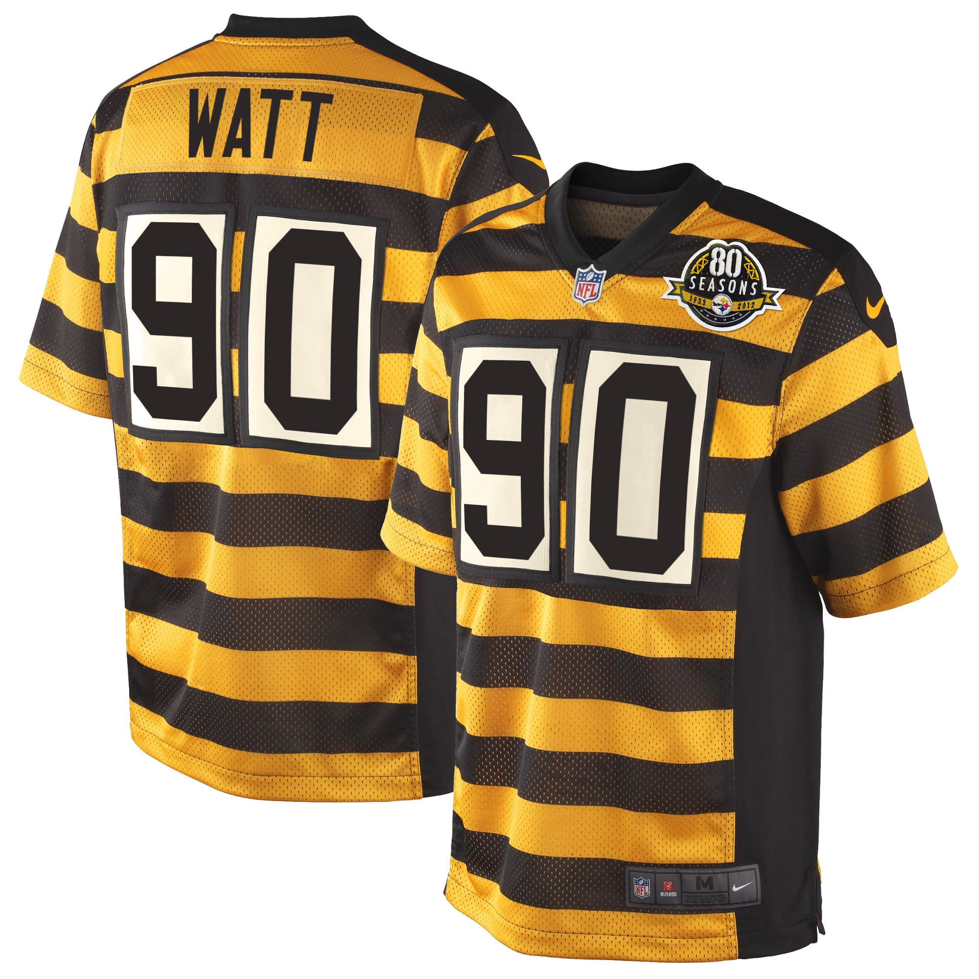 T. J. Watt Pittsburgh Steelers Throwback Bunblebee Jersey - All Stitched
