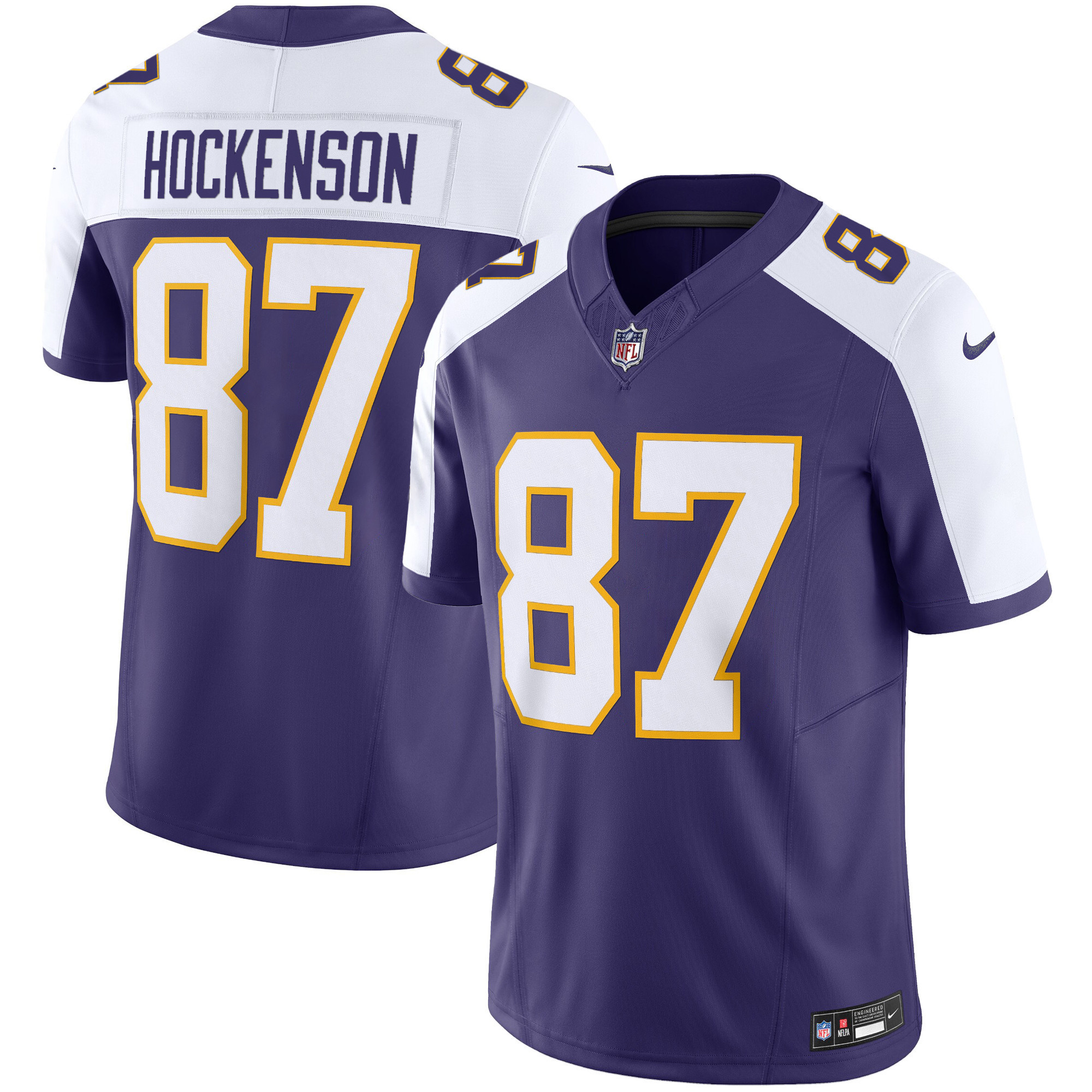 T.J. Hockenson Men's Minnesota Vikings Classic Limited Alternate Jersey - All Stitched