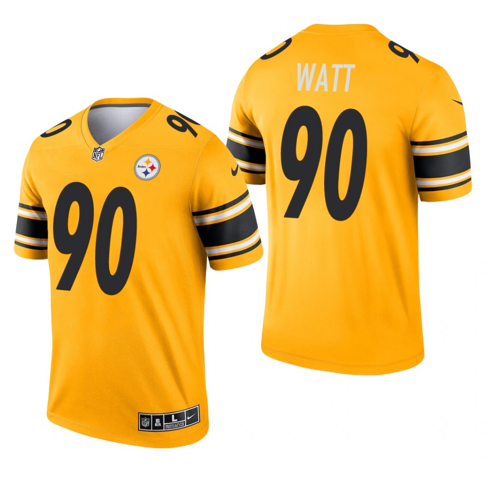 T.J. Watt Pittsburgh Steelers Gold Jersey Inverted Legend - Men's