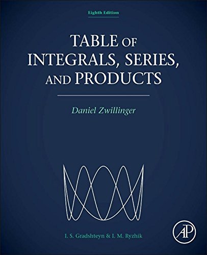 Table of Integrals, Series, and Products (PDF/EPUB Version)