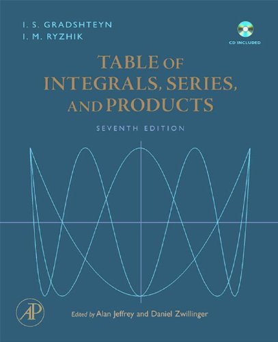 Table of Integrals, Series, and Products (PDF/EPUB Version)