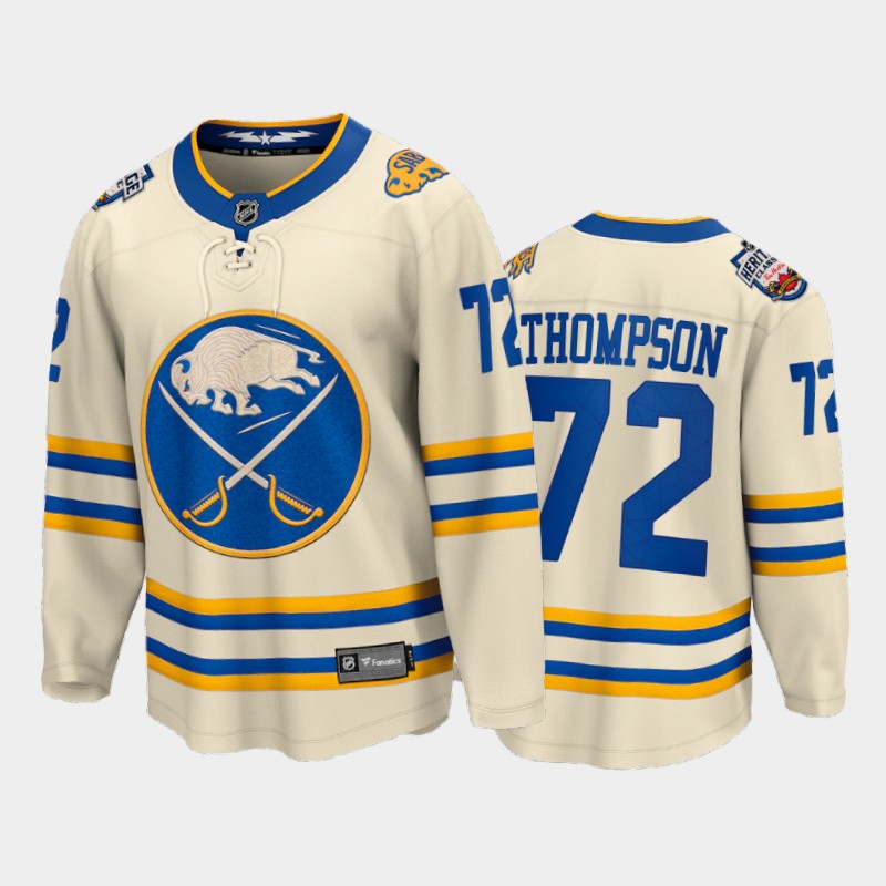 Tage Thompson #72 Buffalo Sabres 2022 Heritage Classic Cream Jersey