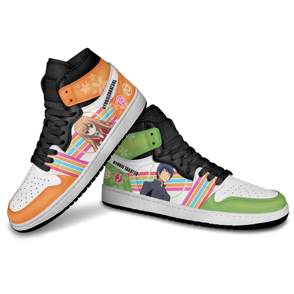 Taiga Aisaka and Ryuuji Takasu JD1s Sneakers Toradora Anime Shoes, Air Jordan Hightop