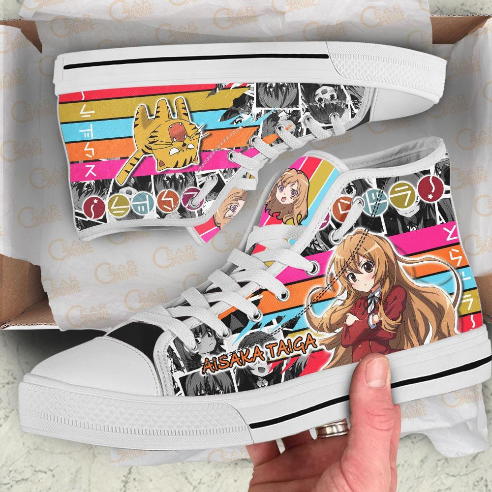 Taiga Aisaka High Top Shoes Custom Anime Toradora Sneakers
