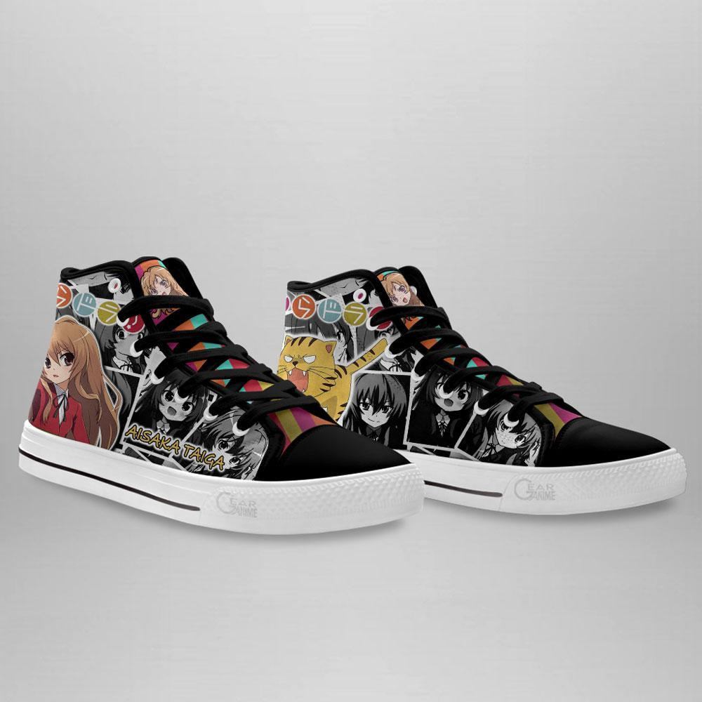 Taiga Aisaka High Top Shoes Custom Manga Anime Toradora Sneakers
