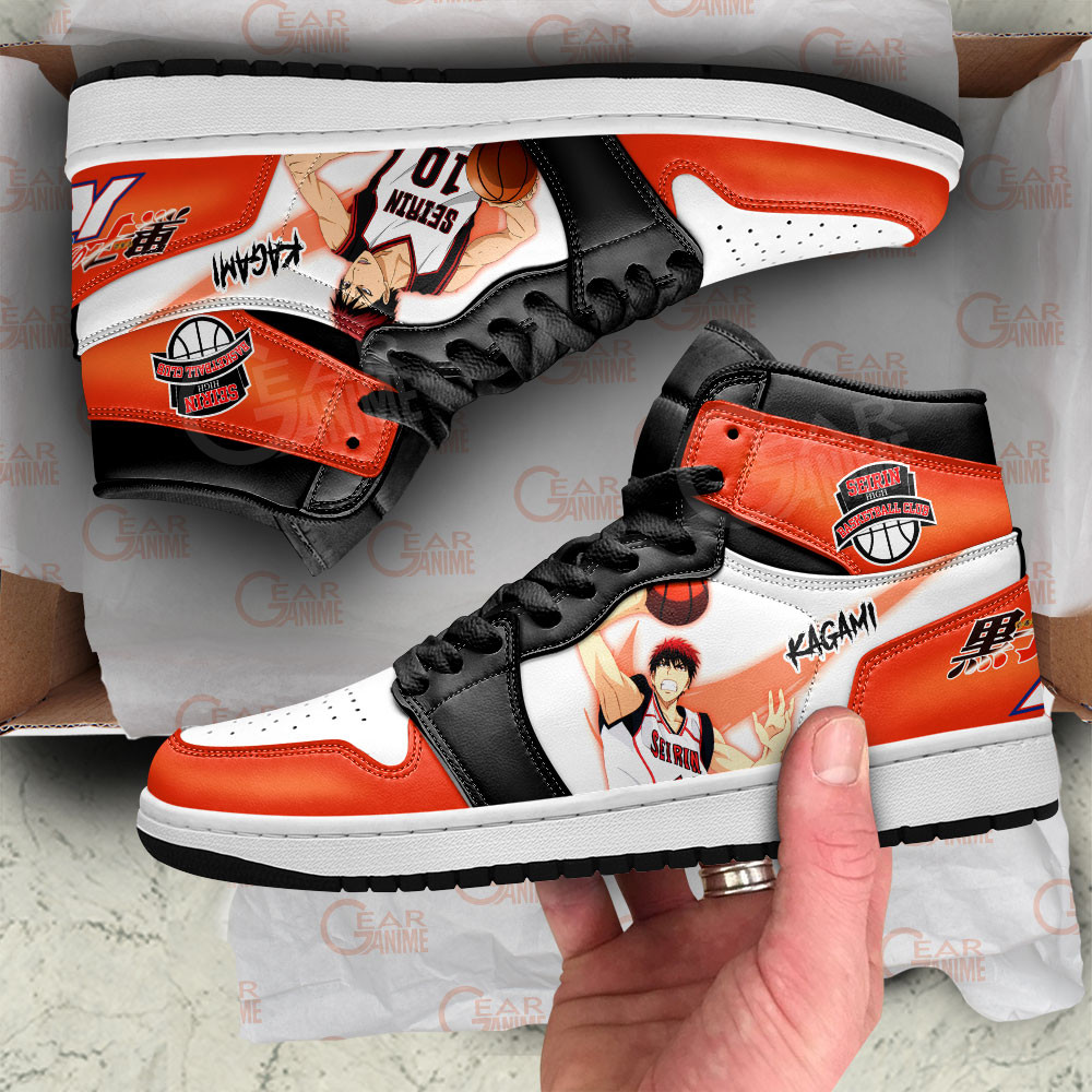 Taiga Kagami JD1s Sneakers Kuroko’s Basketball Anime Shoes, Air Jordan Hightop