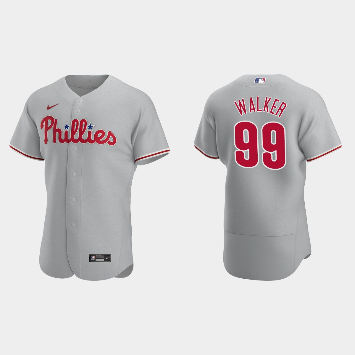 Taijuan Walker Philadelphia Phillies Road Jersey - Gray