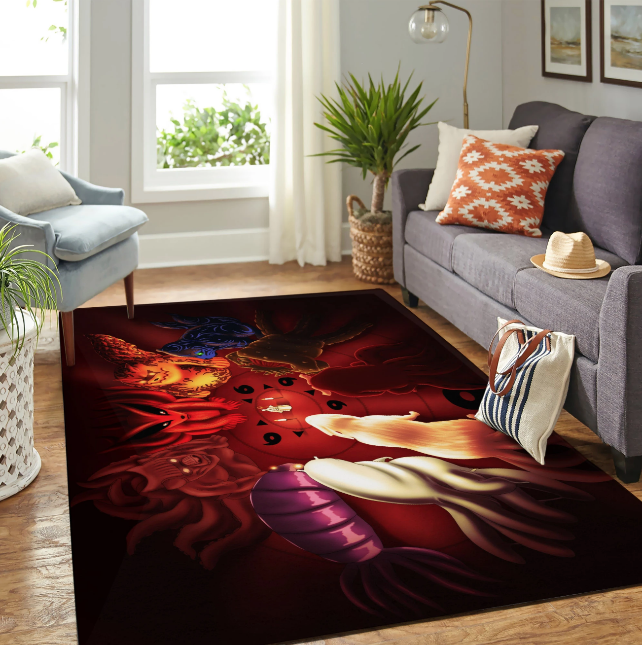 Tailed Beast Carpet Floor Area Rectangle Rug
