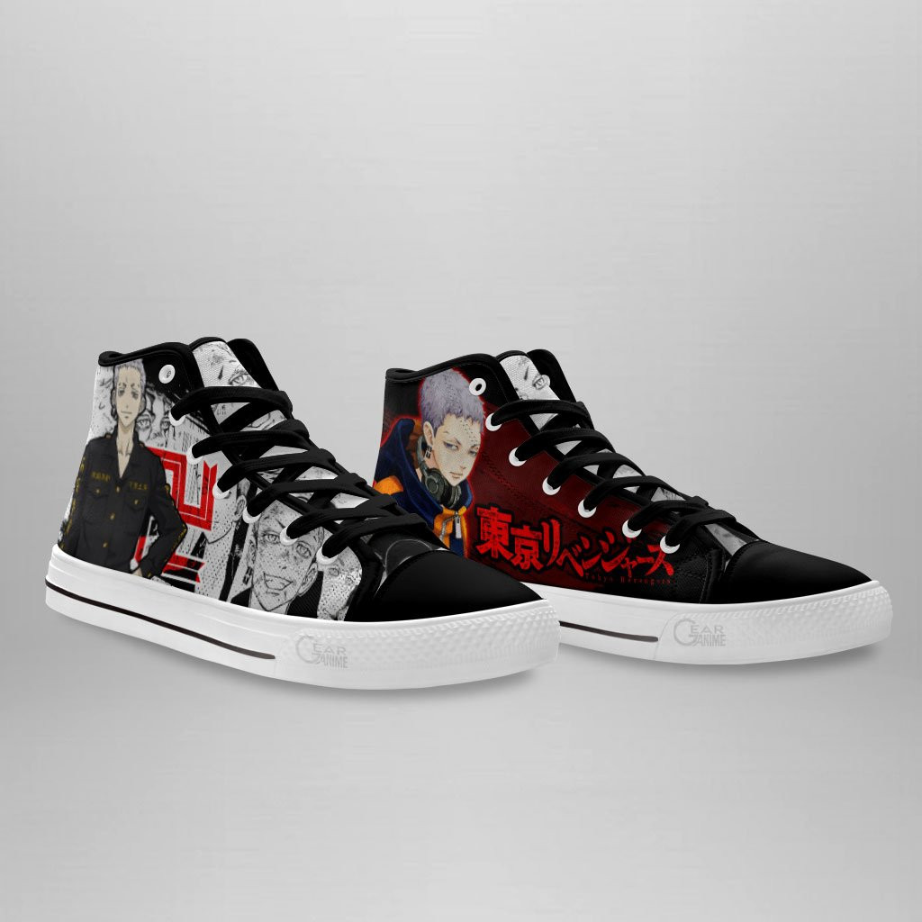 Takashi Mitsuya High Top Shoes Custom Manga Anime Tokyo Revengers Sneakers