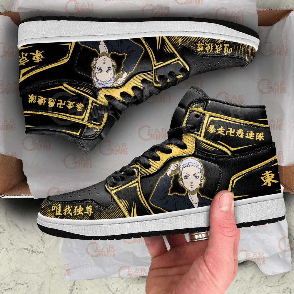 Takashi Mitsuya JD1s Sneakers Anime Tokyo Revengers Shoes, Air Jordan Hightop