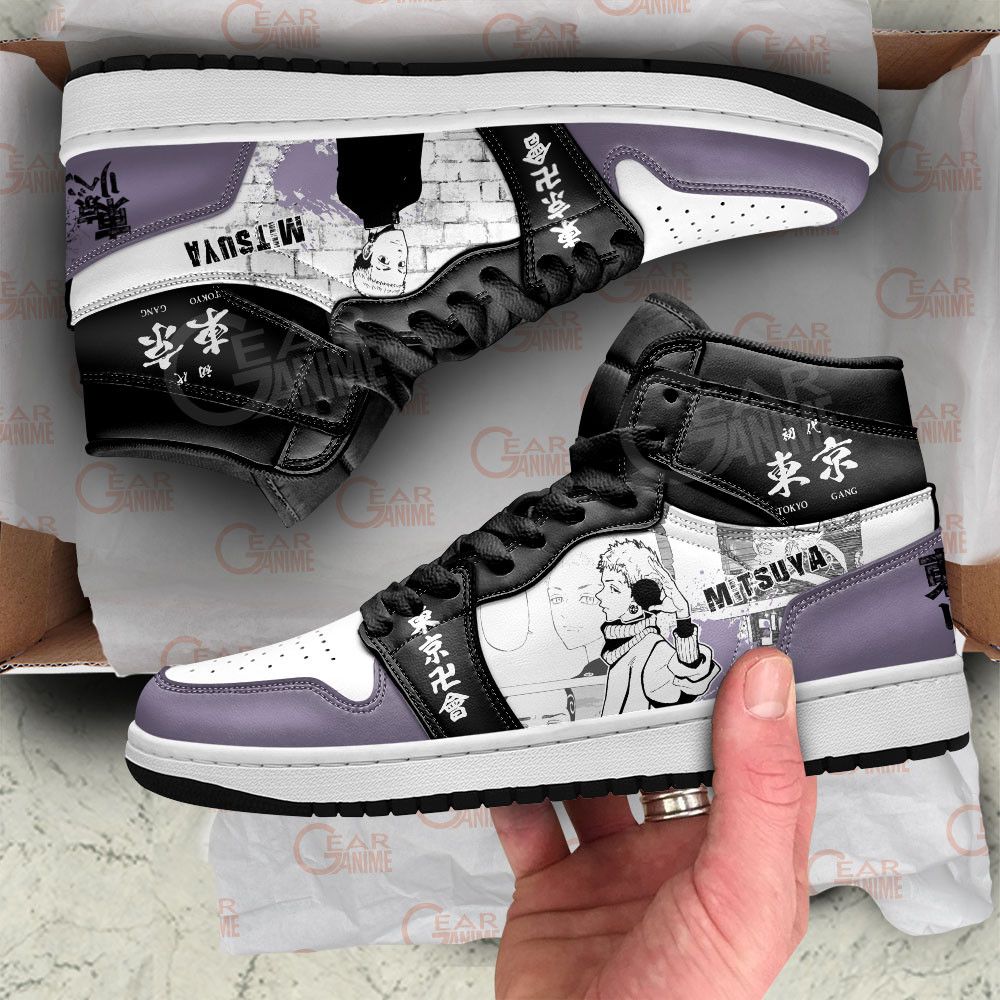 Takashi Mitsuya JD1s Sneakers Tokyo Revengers Manga Anime Shoes, Air Jordan Hightop