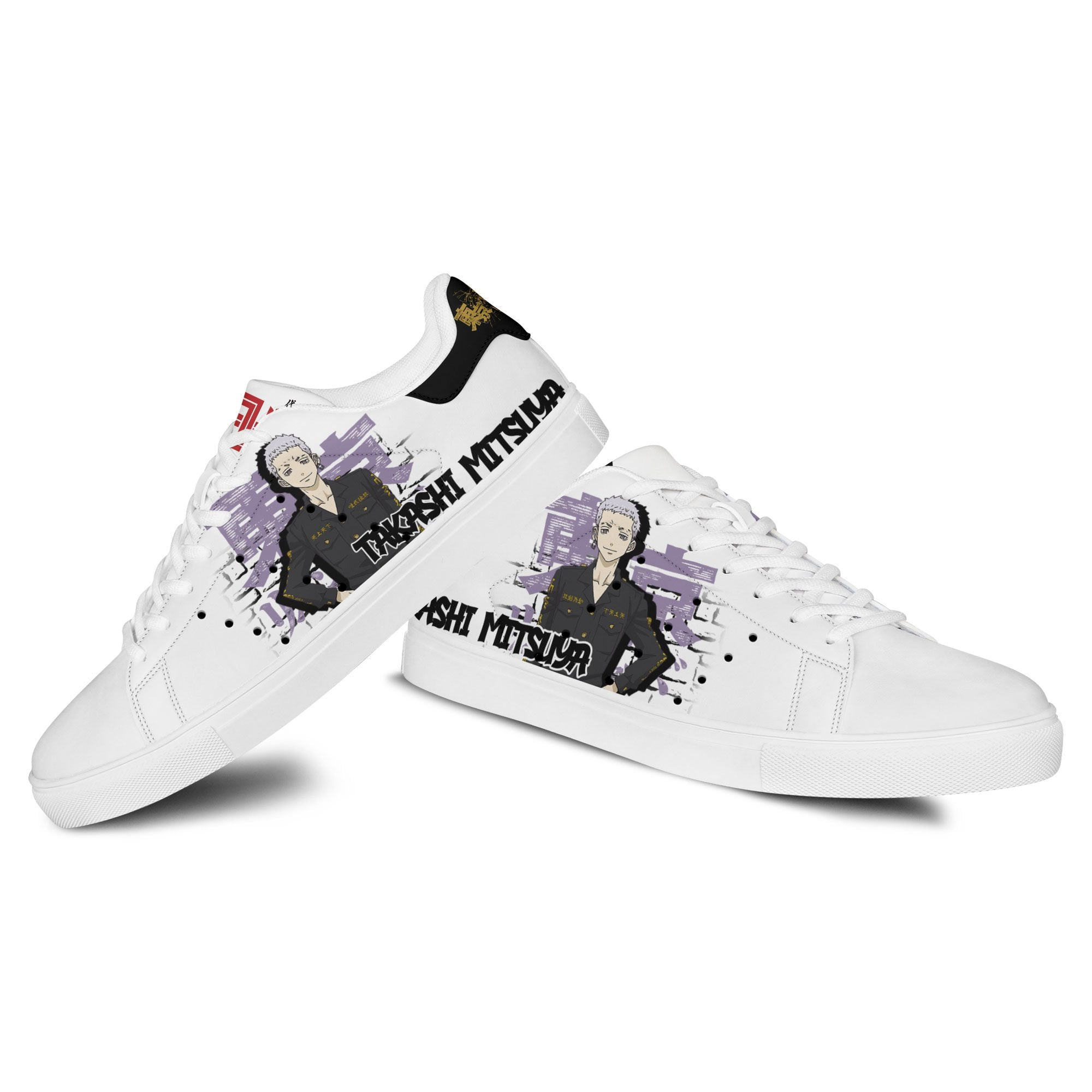 Takashi Mitsuya Skate Sneakers Custom Anime Tokyo Revengers Shoes