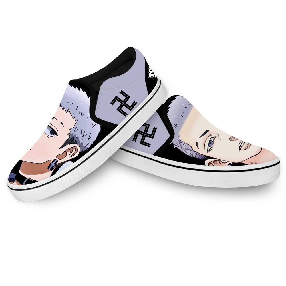 Takashi Mitsuya Slip-On Shoes Canvas Custom Anime Tokyo Revengers Shoes