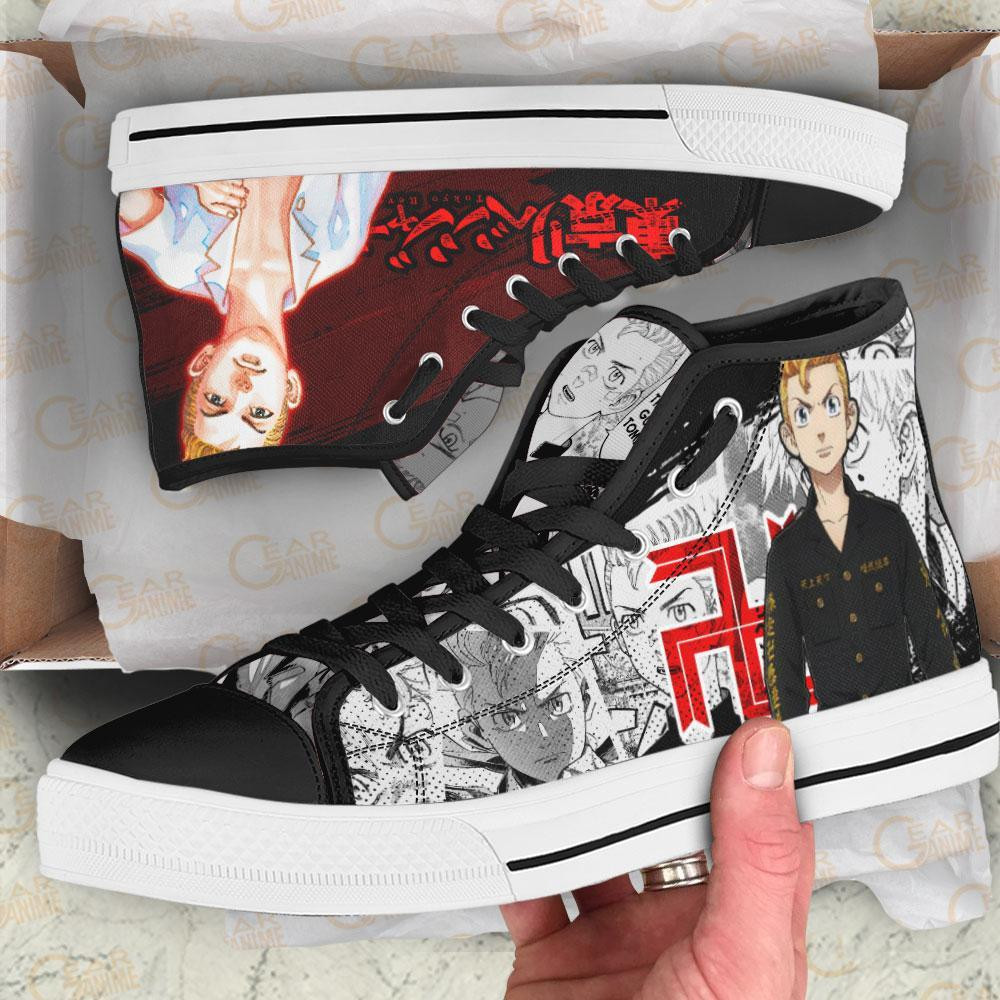 Takemichi Hanagaki High Top Shoes Custom Manga Anime Tokyo Revengers Sneakers