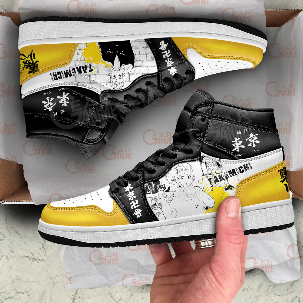 Takemichi Hanagaki JD1s Sneakers Tokyo Revengers Manga Anime Shoes, Air Jordan Hightop