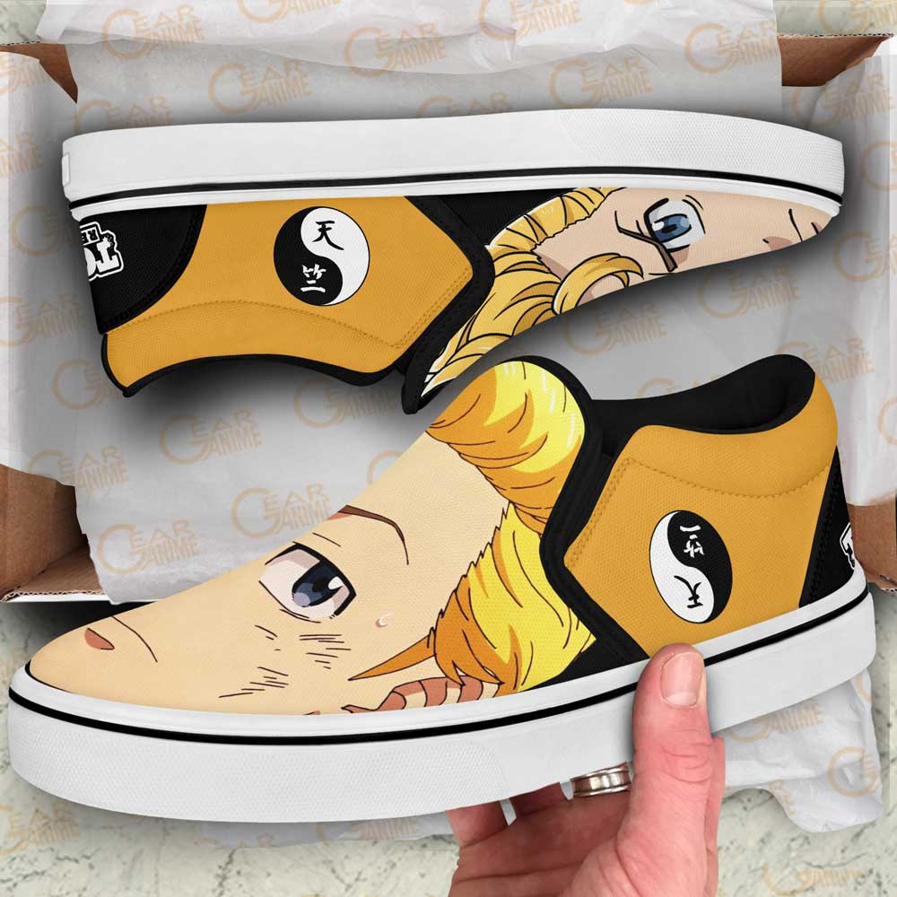 Takemichi Hanagaki Slip-On Shoes Canvas Custom Anime Tokyo Revengers Shoes
