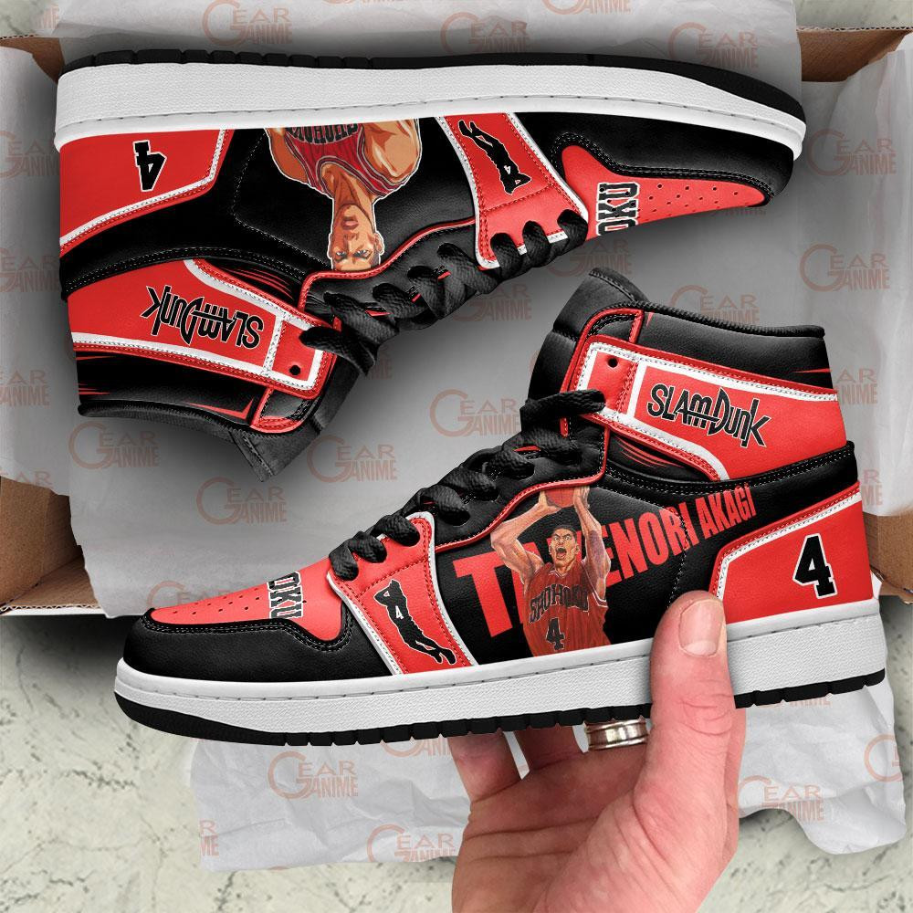 Takenori Akagi JD1s Sneakers Anime Slam Dunk Shoes, Air Jordan Hightop