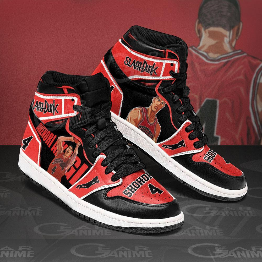 Takenori Akagi JD1s Sneakers Anime Slam Dunk Shoes, Air Jordan Hightop