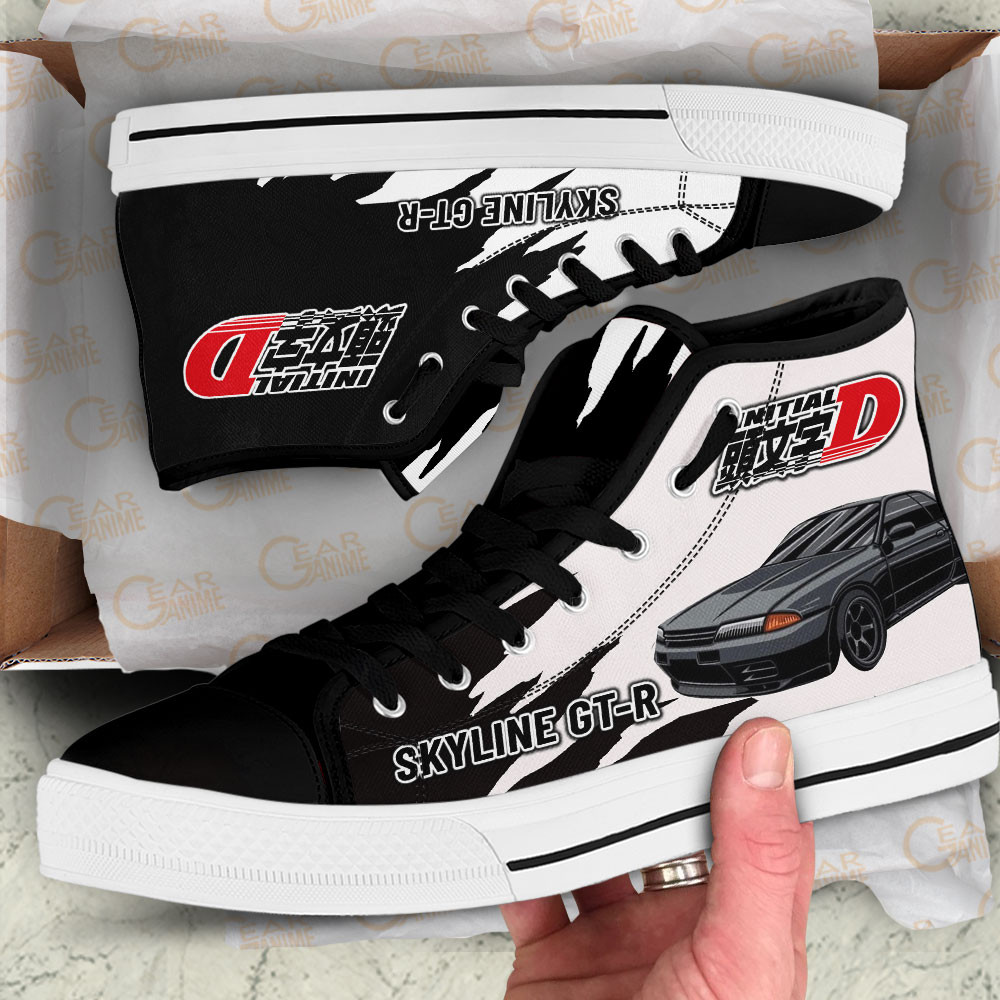 Takeshi Nakazato High Top Shoes Initial D Custom Anime Sneakers