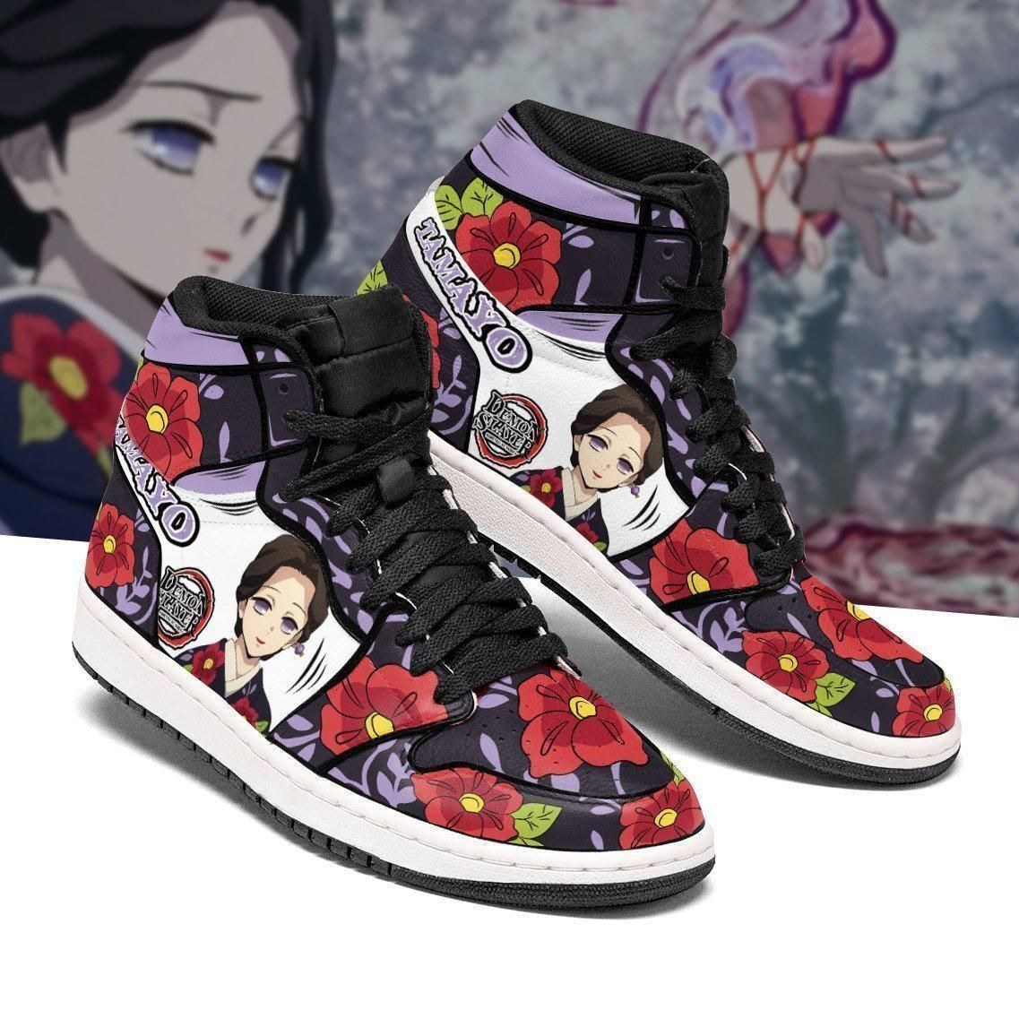 Tamayo Demon Slayer Anime 1 High Top Air Jordan Sneaker, Air Jordan Hightop