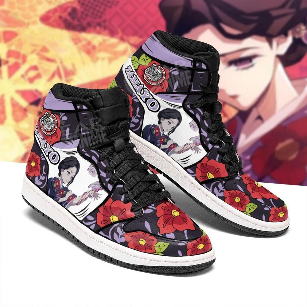 Tamayo Demon Slayer Anime 2 High Top Air Jordan Sneaker, Air Jordan Hightop
