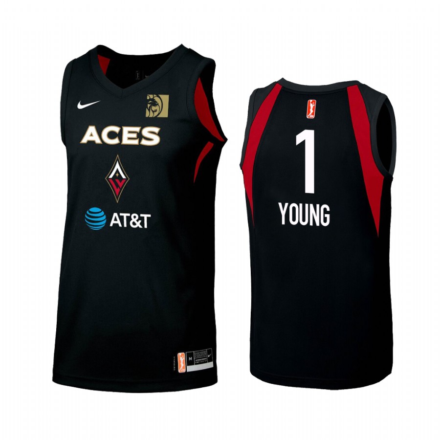 Tamera Young WNBA Primary Women's Black Jersey