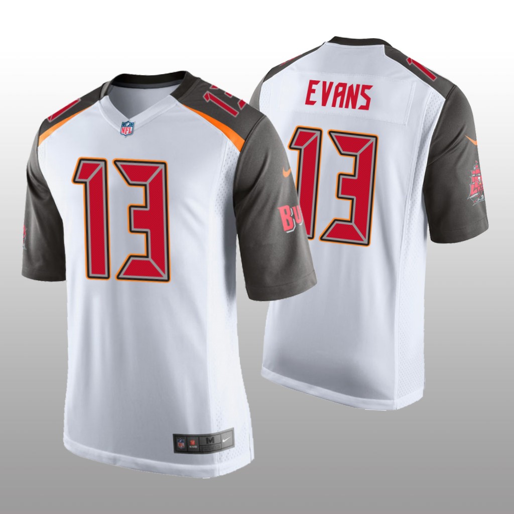 Tampa Bay Buccaneers #13 White Men's Mike Evans Game Jersey