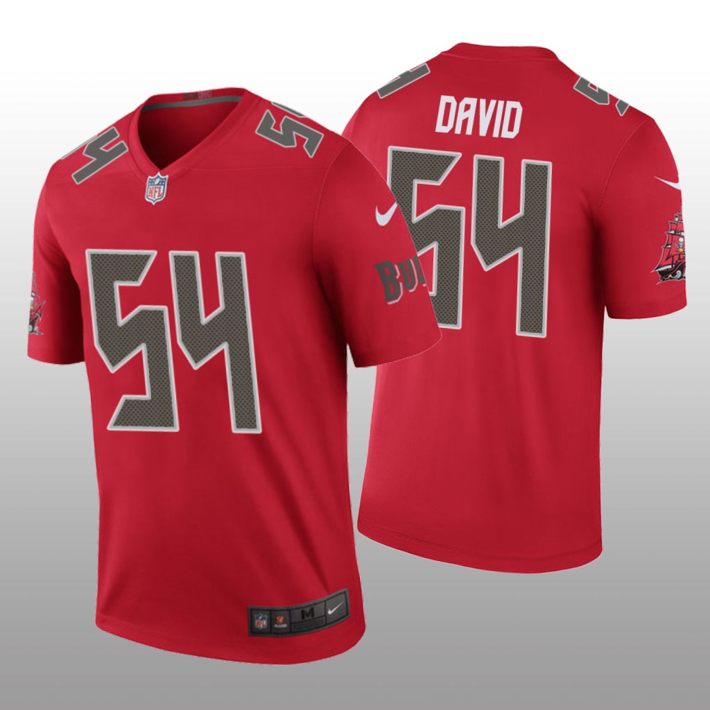 Tampa Bay Buccaneers #54 Lavonte David Red legend color rush Jersey - Men