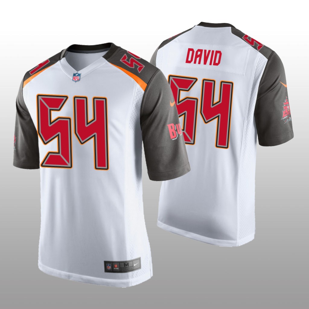 Tampa Bay Buccaneers #54 White Men's Lavonte David Game Jersey