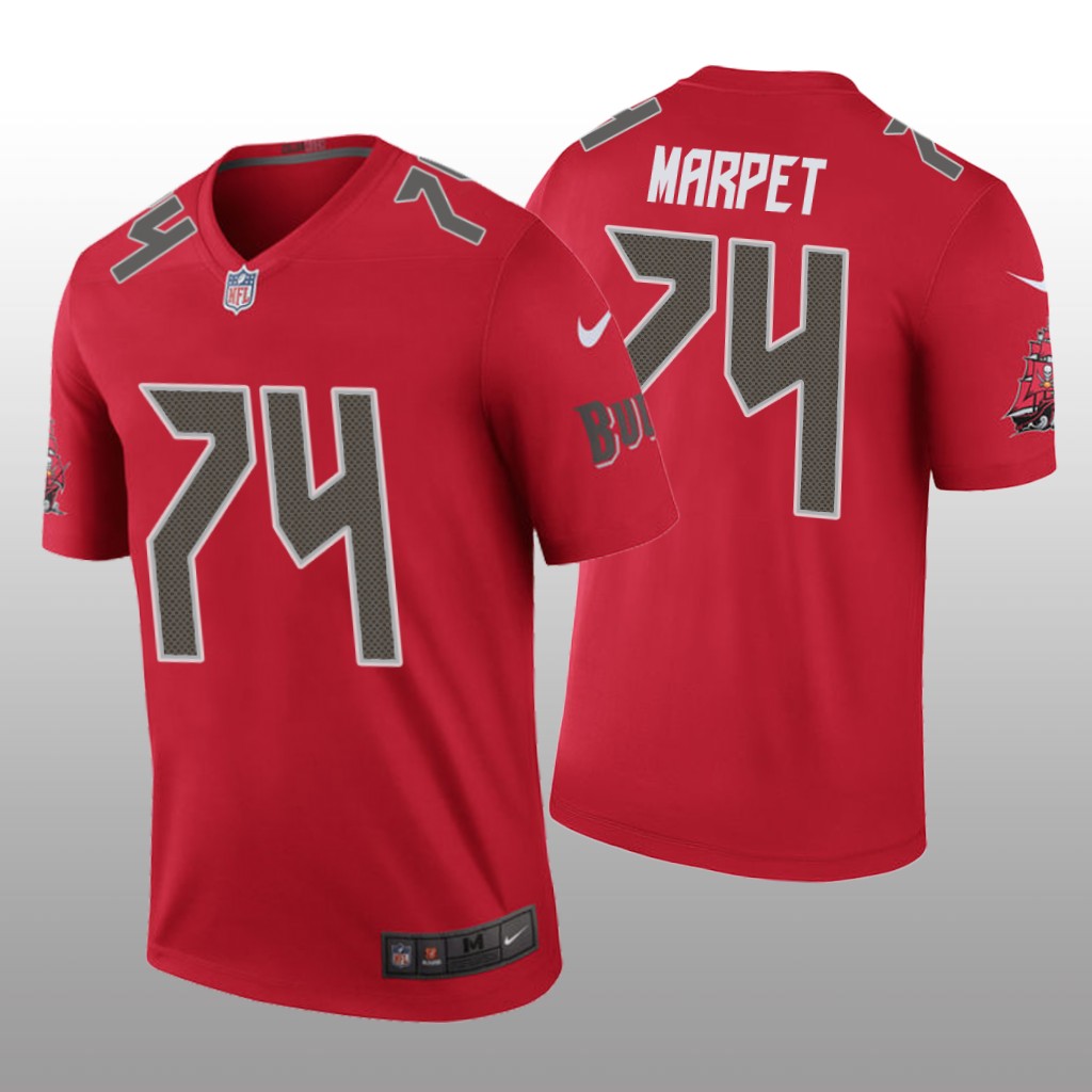 Tampa Bay Buccaneers #74 Ali Marpet Red legend color rush Jersey – Men