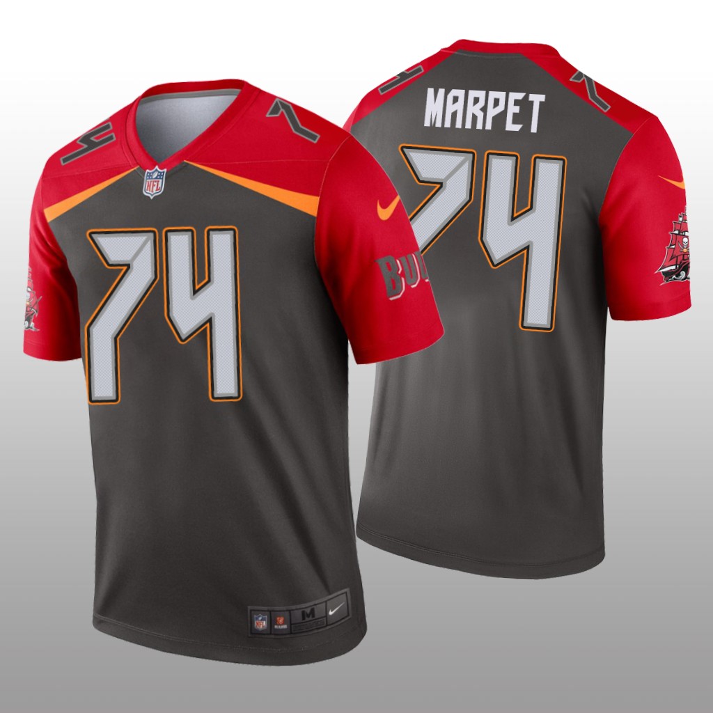 Tampa Bay Buccaneers Ali Marpet Pewter Jersey Inverted Legend - Men's
