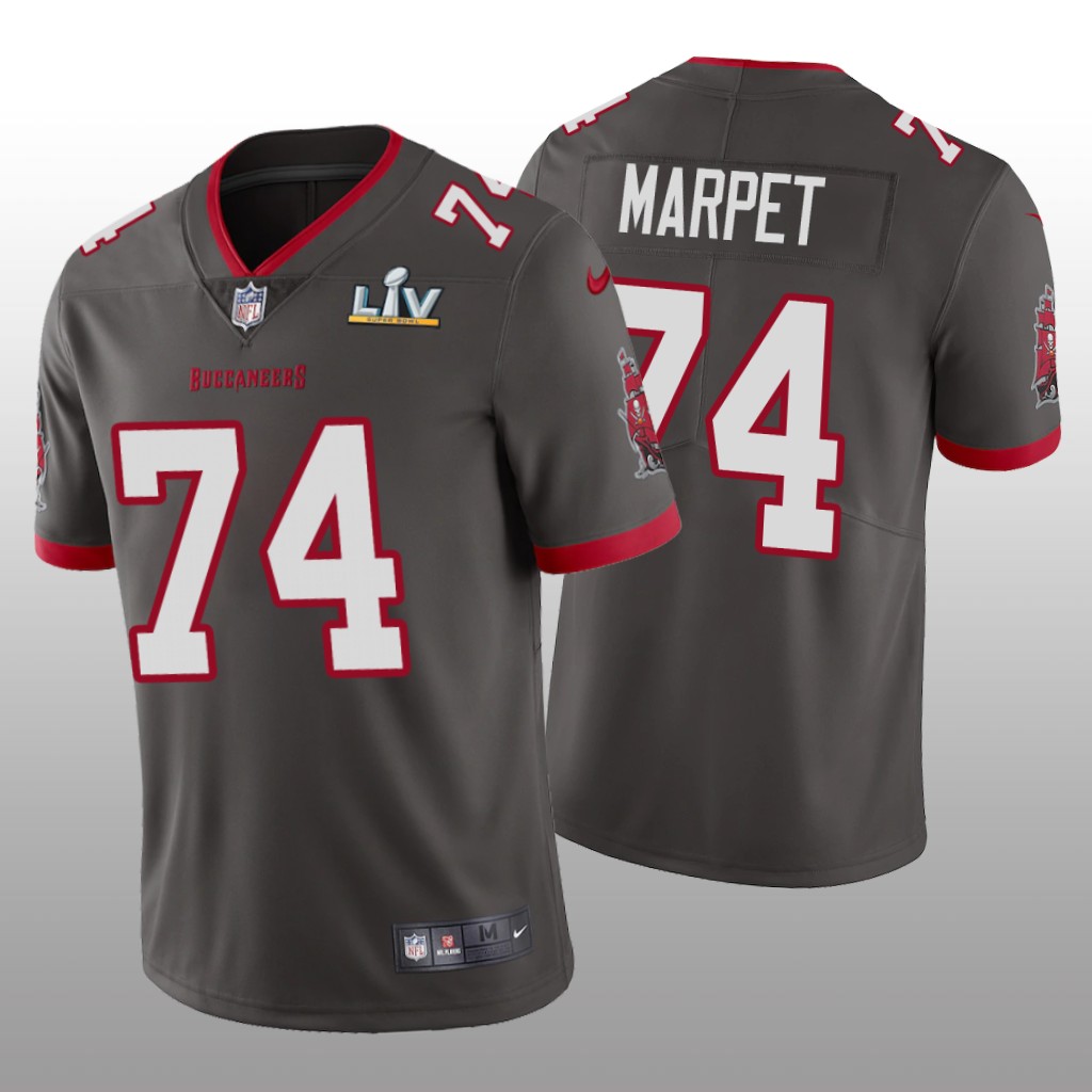 Tampa Bay Buccaneers Ali Marpet Pewter Vapor Limited Jersey Super Bowl LV - Men's