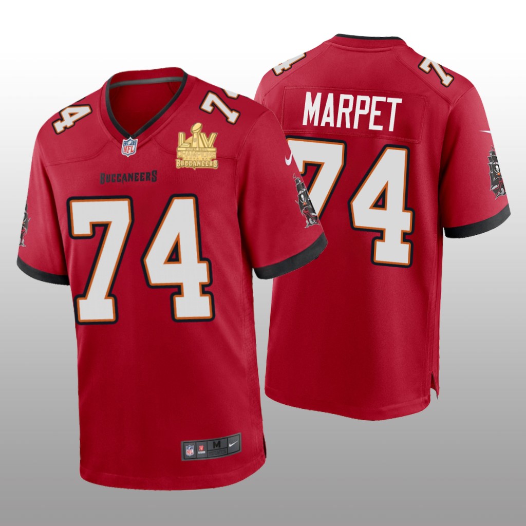 Tampa Bay Buccaneers Ali Marpet Red Game Jersey Super Bowl LV Champions – Men’s