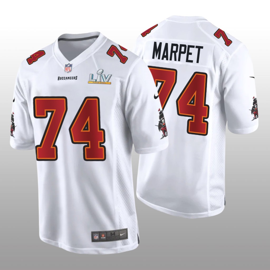 Tampa Bay Buccaneers Ali Marpet White Game Fashion Jersey Super Bowl LV - Men's