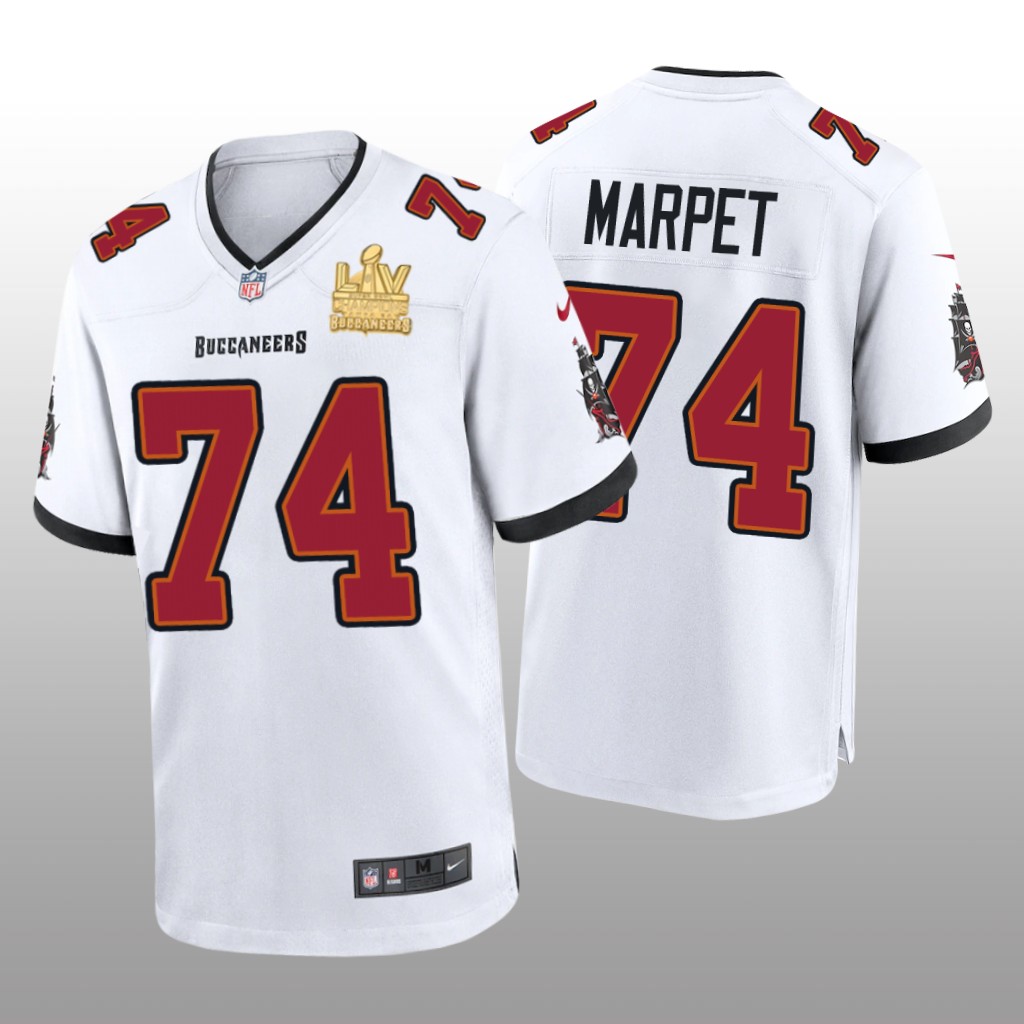 Tampa Bay Buccaneers Ali Marpet White Game Jersey Super Bowl LV Champions - Men's
