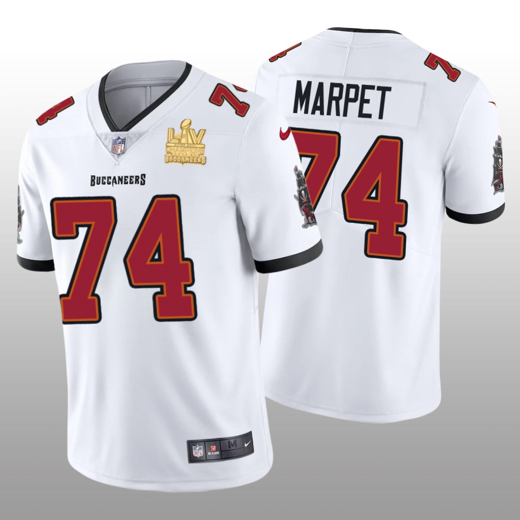 Tampa Bay Buccaneers Ali Marpet White Vapor Limited Jersey Super Bowl LV Champions - Men's