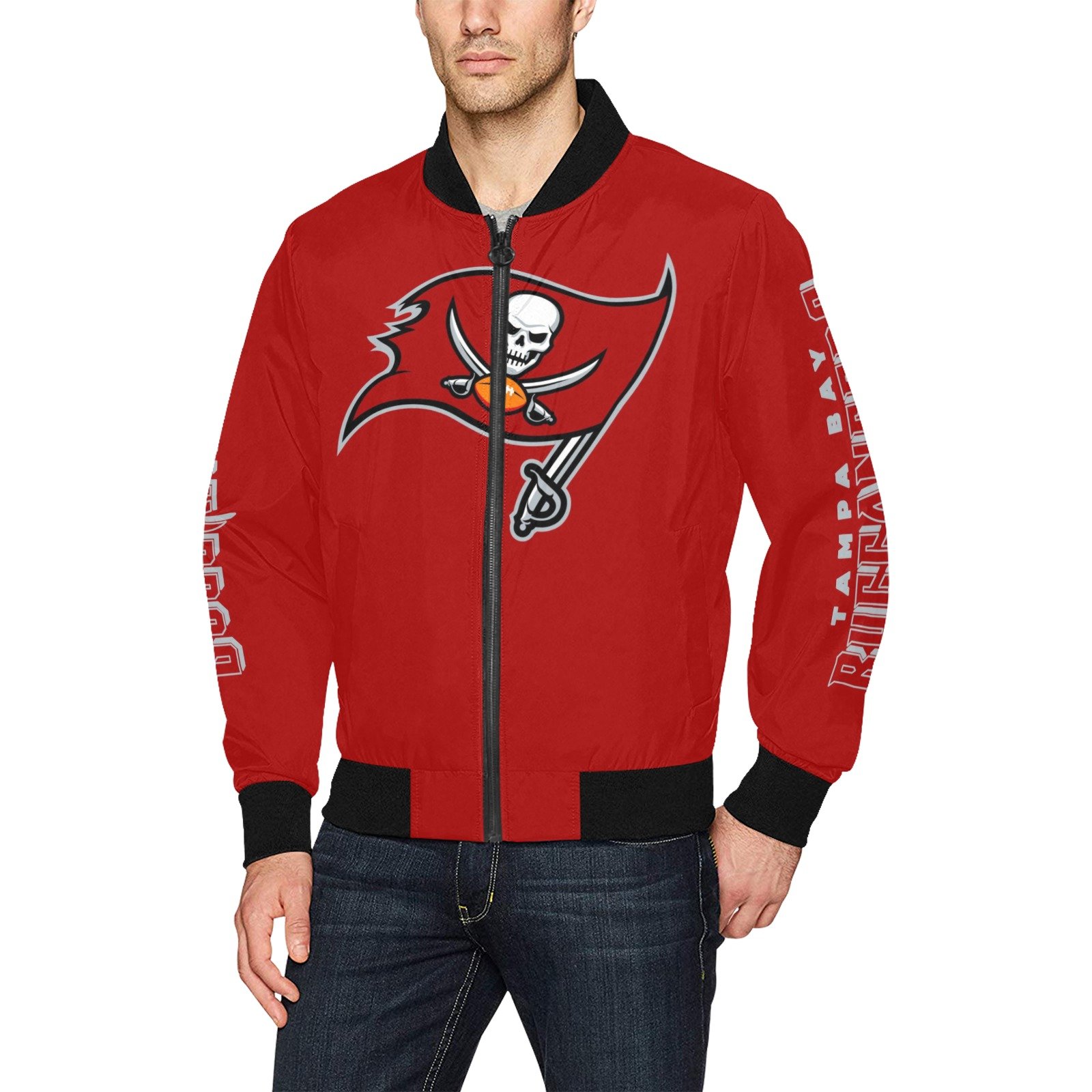 Tampa Bay Buccaneers All Over Print Bomber Jacket For Men