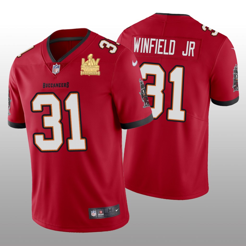 Tampa Bay Buccaneers Antoine Winfield Jr. Red Vapor Limited Jersey Super Bowl LV Champions - Men's