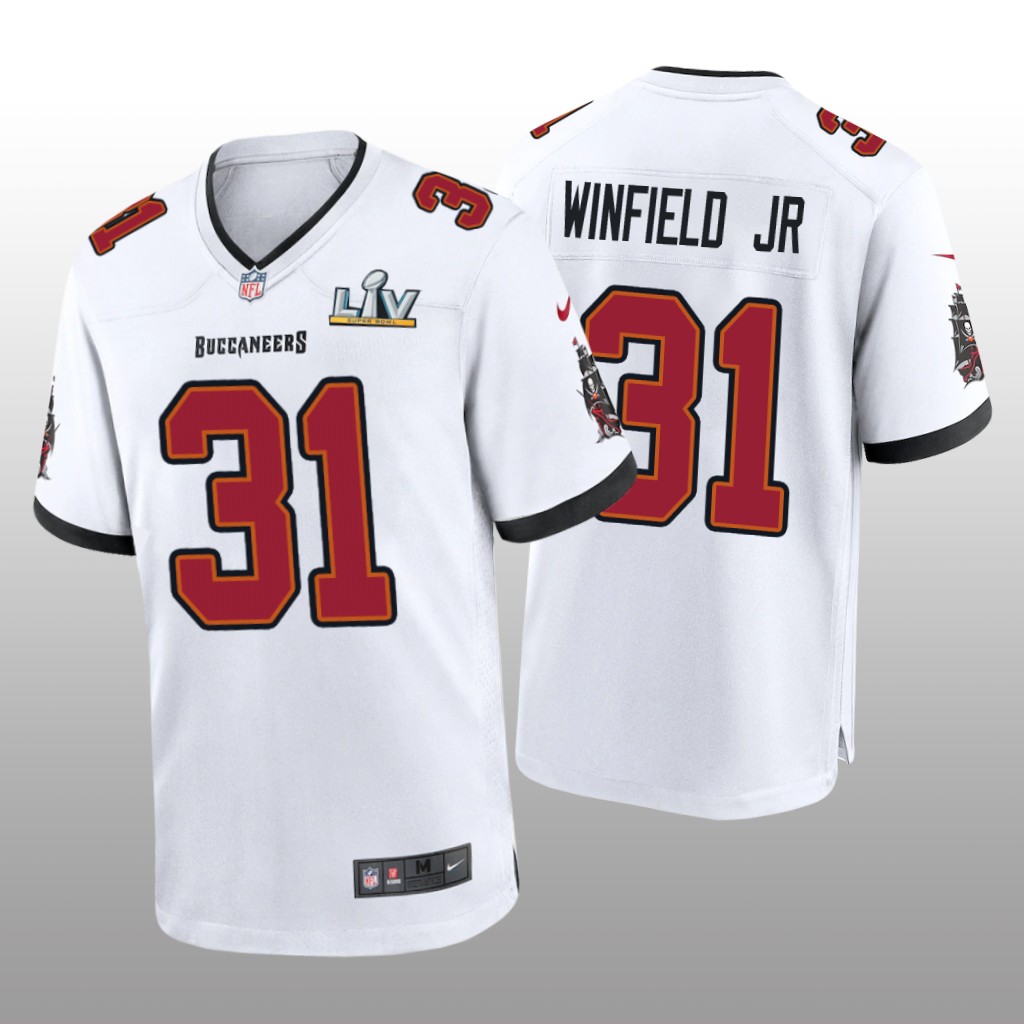 Tampa Bay Buccaneers Antoine Winfield Jr. White Game Jersey Super Bowl LV - Men's