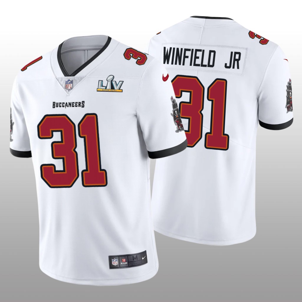 Tampa Bay Buccaneers Antoine Winfield Jr. White Vapor Limited Jersey Super Bowl LV - Men's