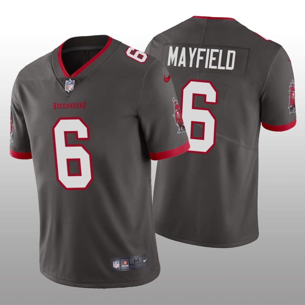 Tampa Bay Buccaneers Baker Mayfield Pewter Jersey Vapor Limited - Men's