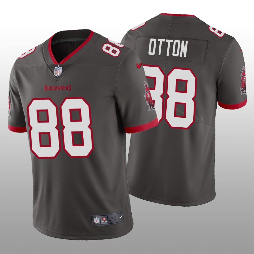 Tampa Bay Buccaneers Cade Otton Pewter Jersey Vapor Limited Men's