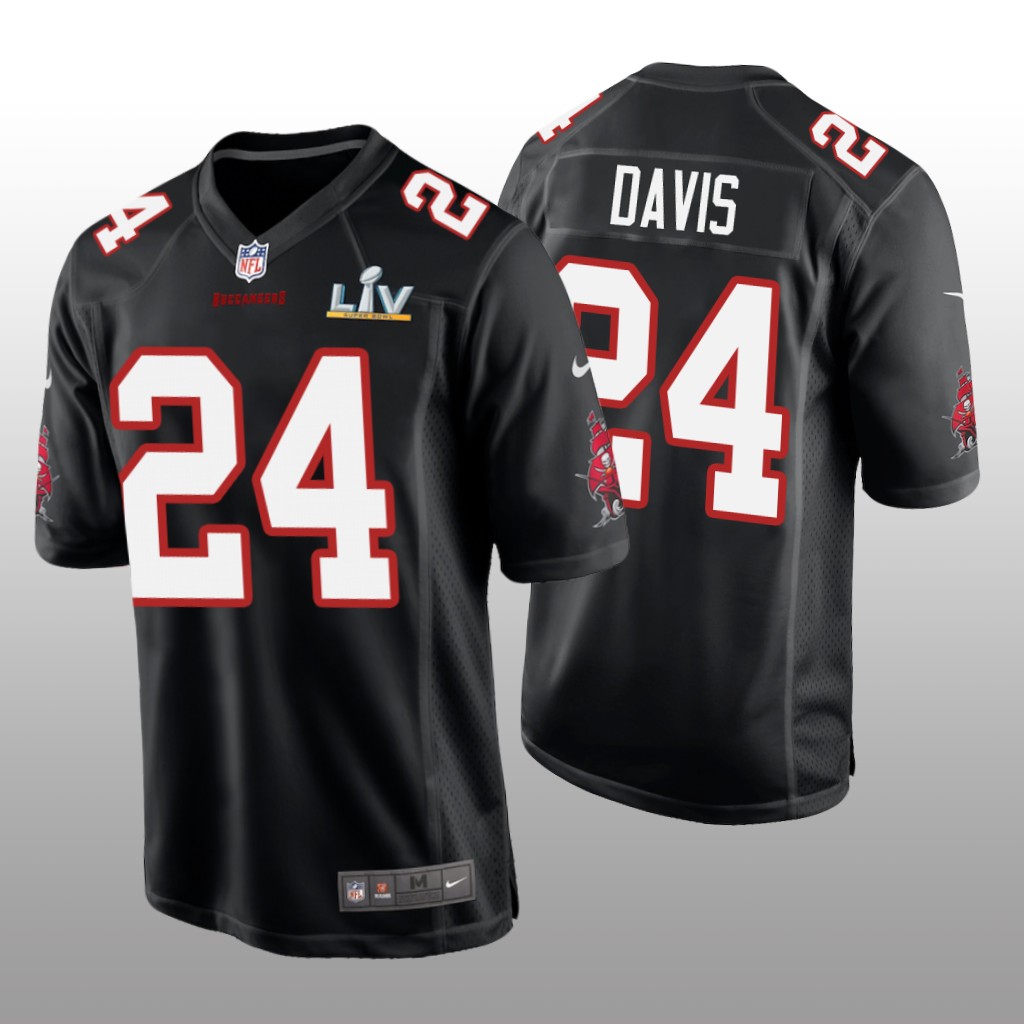 Tampa Bay Buccaneers Carlton Davis Black Game Fashion Jersey Super Bowl LV - Men's