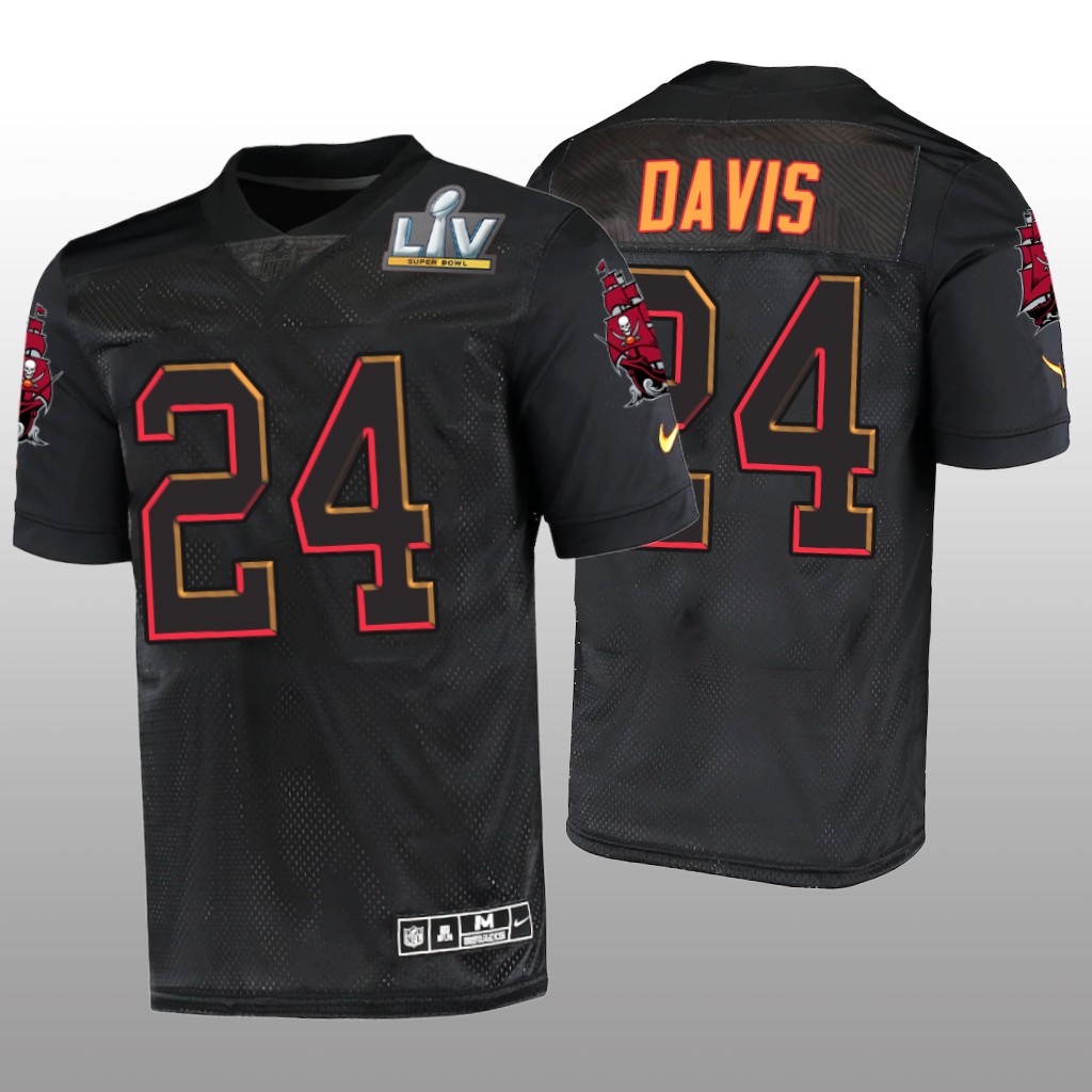 Tampa Bay Buccaneers Carlton Davis Black Jersey Super Bowl LV