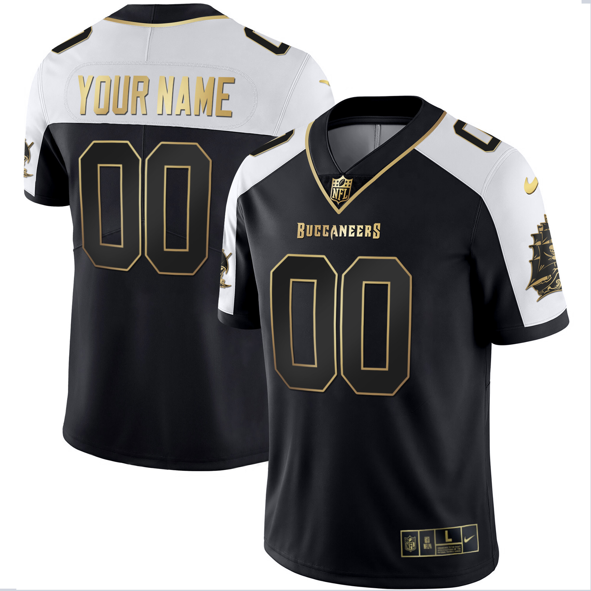 Tampa Bay Buccaneers Custom Name & Number Alternate Jersey - All Stitched 