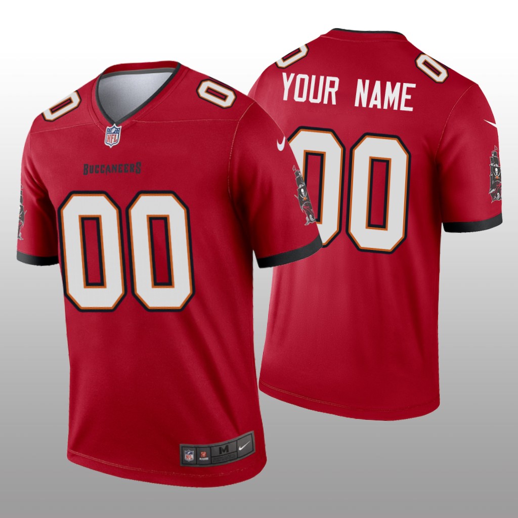 Tampa Bay Buccaneers Custom Red Jersey Legend - Men's