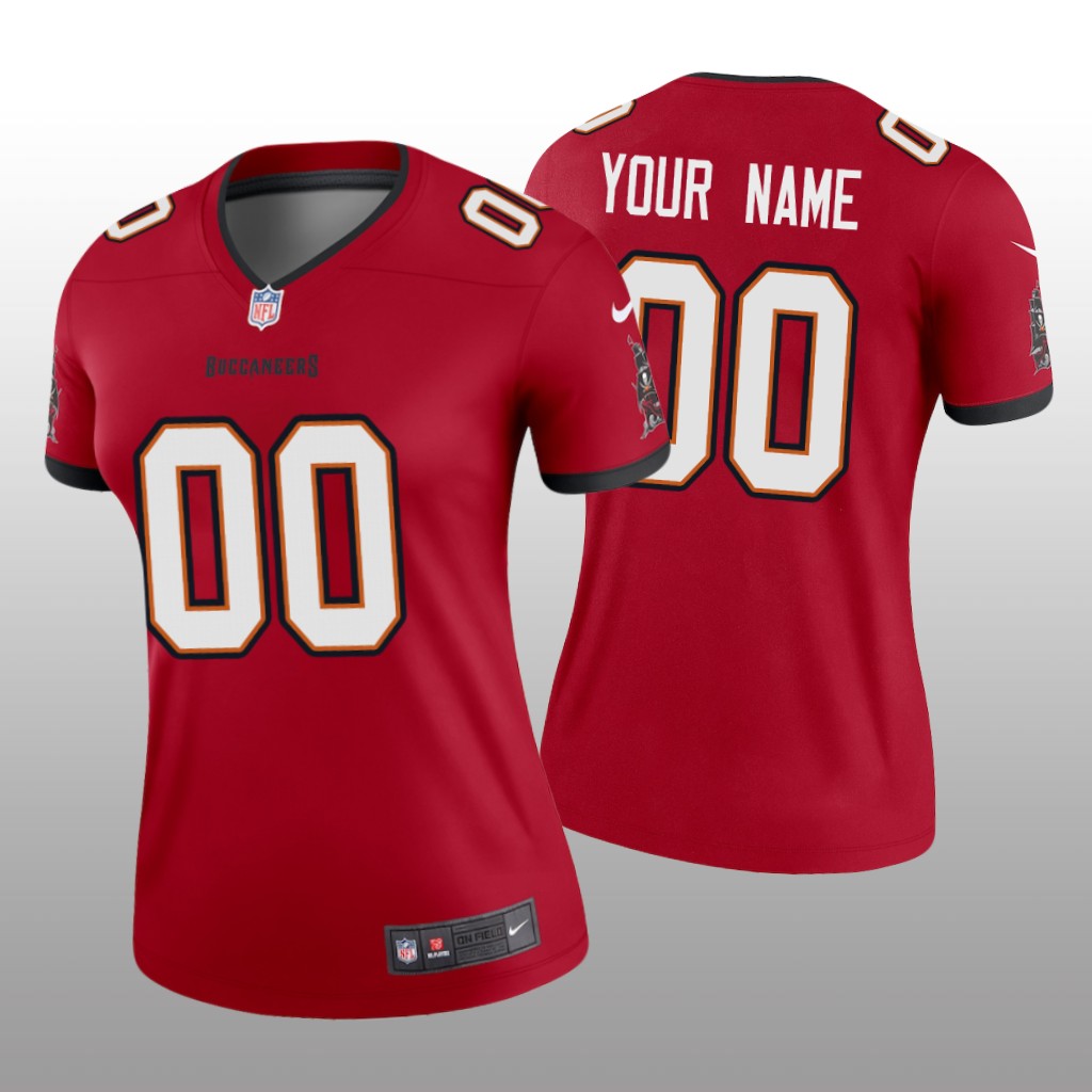 Tampa Bay Buccaneers Custom Red Jersey Legend - Women's