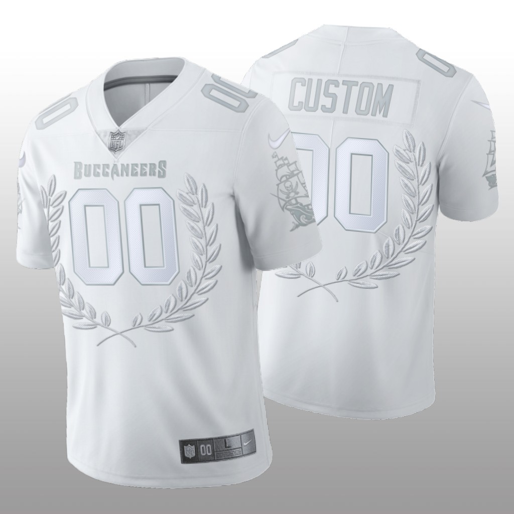 Tampa Bay Buccaneers Custom White Jersey 2020 Platinum Limited
