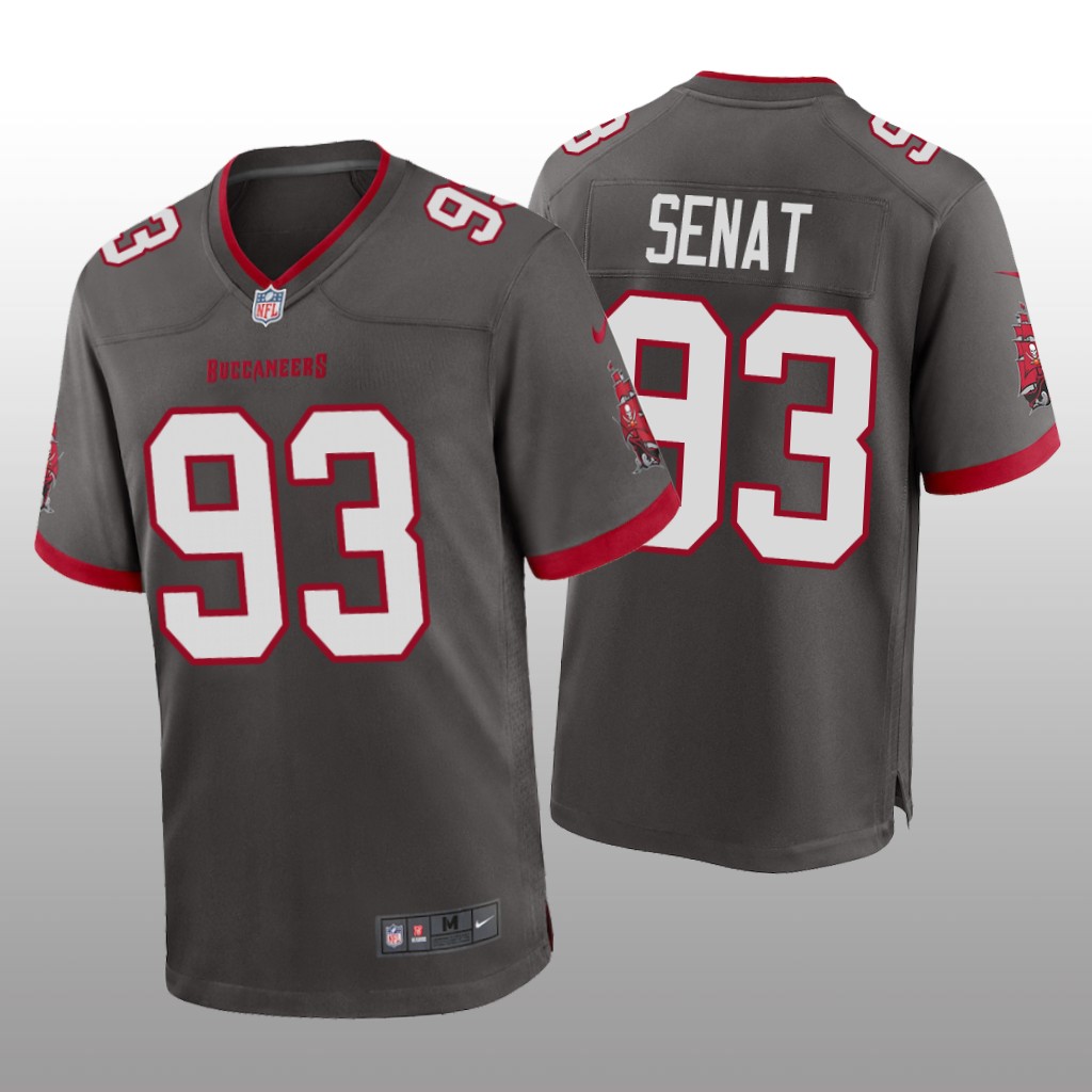 Tampa Bay Buccaneers Deadrin Senat Pewter Jersey Alternate Game - Men's