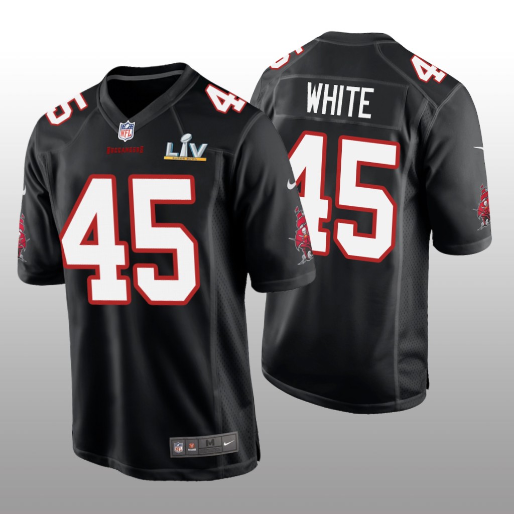 Tampa Bay Buccaneers Devin White Black Game Fashion Jersey Super Bowl LV - Men's